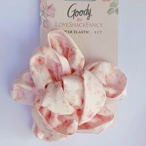 LoveShackFancy X Goody Hair Elastic One pink Flower and One Blue Flower